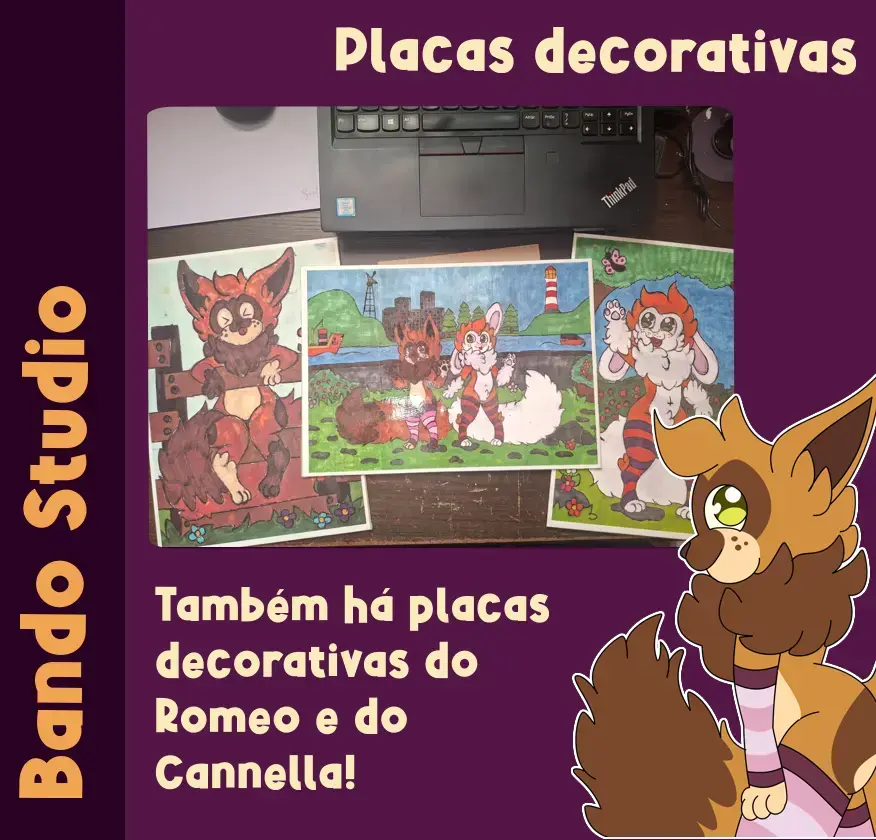 As Placas Decorativas que estarei vendendo no Bazar.