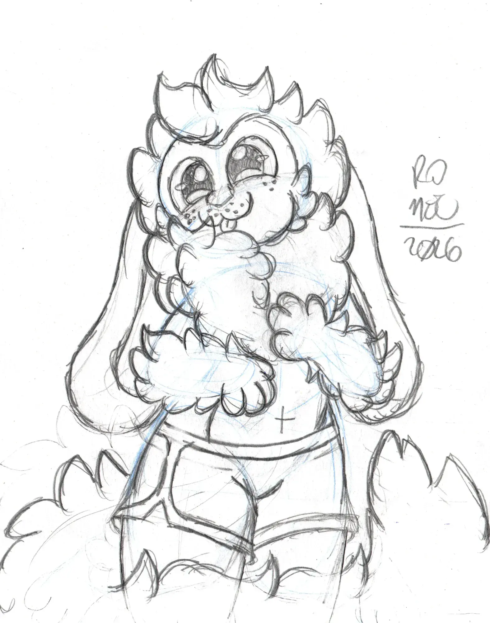 Apenas o Romeo com um Dolphin Shorts. Bem adorável