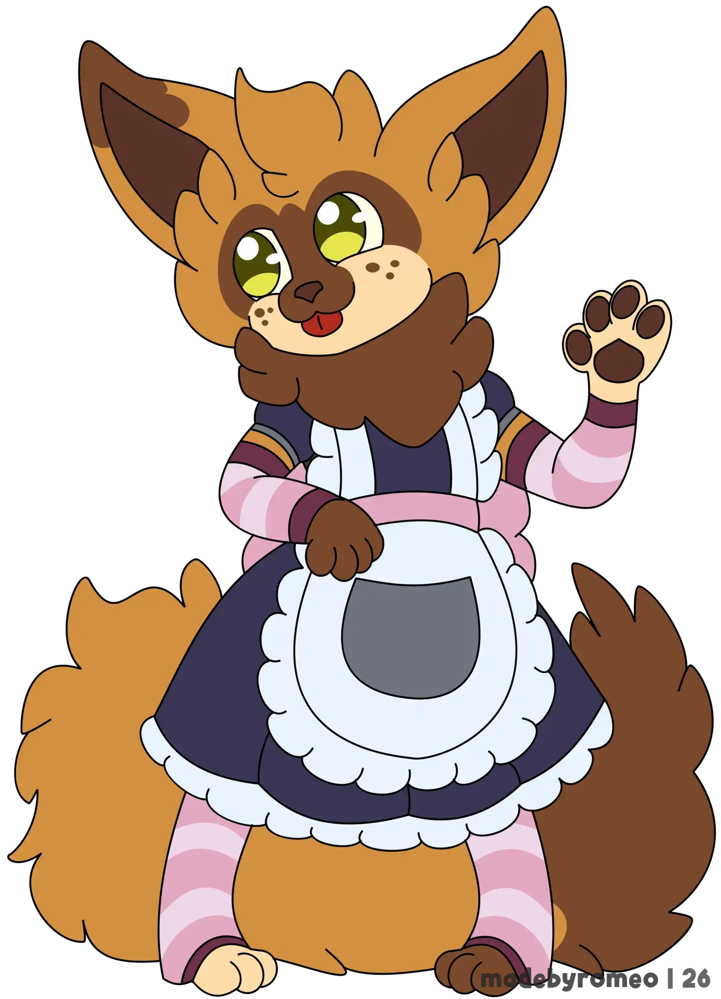 Apenas o Cannella com um vestido de empregada/maid. Ele ficou bem adorável.
