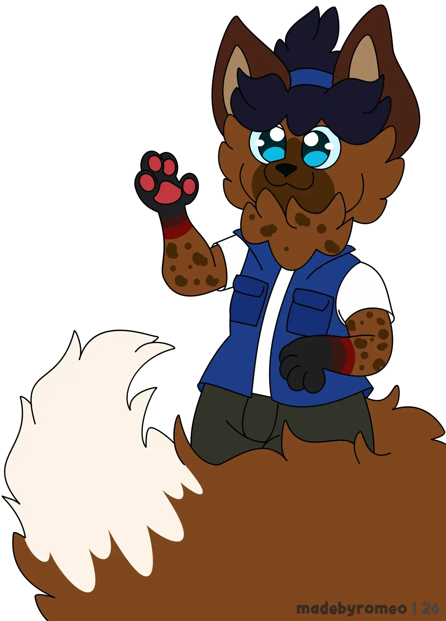 O Desenho da Badge do Renato Clarein, um amigo Hieno-Guará que é muito querido pra mim