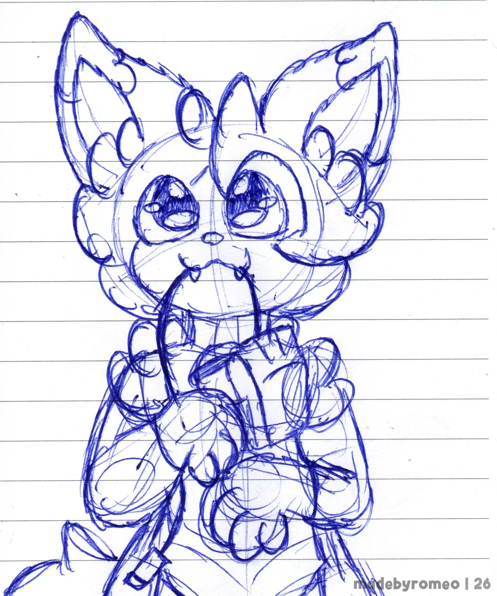 O Mocha com um Mouse USB na boca. Bem adorável